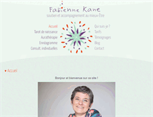 Tablet Screenshot of fabiennekane.ch